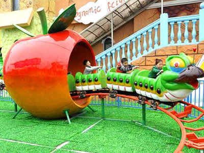 fruit worm mini roller coaster