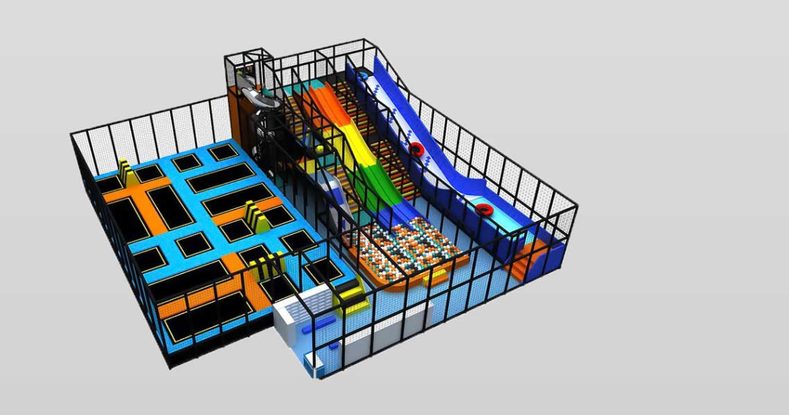 оборудование батутного парка